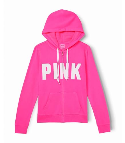 トップス vintage pink sweat Amazon.com: Victoria's Secret Women's PINK Logo Full Zip-up